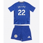 Leicester City Oliver Skipp #22 Replika Hemmatröja Barn 2024-25 Kortärmad (+ byxor)