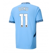 Manchester City Jeremy Doku #11 Replika Hemmatröja 2024-25 Kortärmad