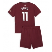 Manchester City Jeremy Doku #11 Replika Tredjetröja Barn 2024-25 Kortärmad (+ byxor)