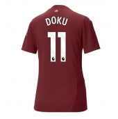 Manchester City Jeremy Doku #11 Replika Tredjetröja Dam 2024-25 Kortärmad