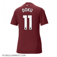 Manchester City Jeremy Doku #11 Replika Tredjetröja Dam 2024-25 Kortärmad