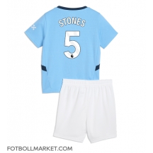 Manchester City John Stones #5 Replika Hemmatröja Barn 2024-25 Kortärmad (+ byxor)