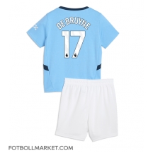 Manchester City Kevin De Bruyne #17 Replika Hemmatröja Barn 2024-25 Kortärmad (+ byxor)