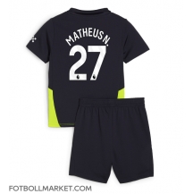 Manchester City Matheus Nunes #27 Replika Bortatröja Barn 2024-25 Kortärmad (+ byxor)