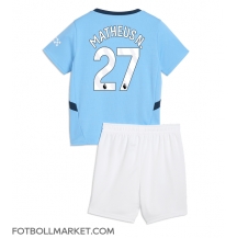 Manchester City Matheus Nunes #27 Replika Hemmatröja Barn 2024-25 Kortärmad (+ byxor)