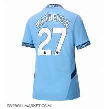 Manchester City Matheus Nunes #27 Replika Hemmatröja Dam 2024-25 Kortärmad