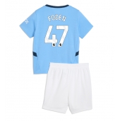 Manchester City Phil Foden #47 Replika Hemmatröja Barn 2024-25 Kortärmad (+ byxor)