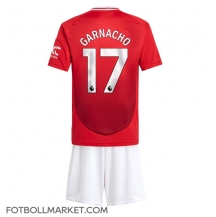 Manchester United Alejandro Garnacho #17 Replika Hemmatröja Barn 2024-25 Kortärmad (+ byxor)