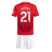 Manchester United Antony #21 Replika Hemmatröja Barn 2024-25 Kortärmad (+ byxor)