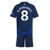 Manchester United Bruno Fernandes #8 Replika Bortatröja Barn 2024-25 Kortärmad (+ byxor)