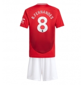 Manchester United Bruno Fernandes #8 Replika Hemmatröja Barn 2024-25 Kortärmad (+ byxor)