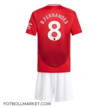 Manchester United Bruno Fernandes #8 Replika Hemmatröja Barn 2024-25 Kortärmad (+ byxor)