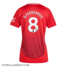 Manchester United Bruno Fernandes #8 Replika Hemmatröja Dam 2024-25 Kortärmad