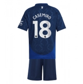 Manchester United Casemiro #18 Replika Bortatröja Barn 2024-25 Kortärmad (+ byxor)