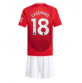 Manchester United Casemiro #18 Replika Hemmatröja Barn 2024-25 Kortärmad (+ byxor)