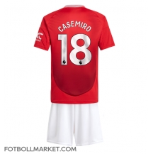 Manchester United Casemiro #18 Replika Hemmatröja Barn 2024-25 Kortärmad (+ byxor)