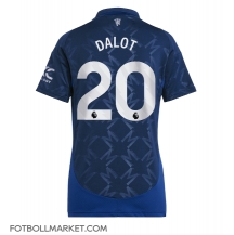 Manchester United Diogo Dalot #20 Replika Bortatröja Dam 2024-25 Kortärmad