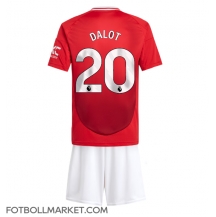 Manchester United Diogo Dalot #20 Replika Hemmatröja Barn 2024-25 Kortärmad (+ byxor)