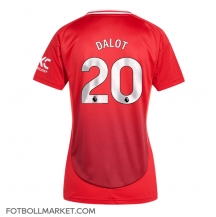 Manchester United Diogo Dalot #20 Replika Hemmatröja Dam 2024-25 Kortärmad