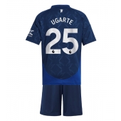 Manchester United Manuel Ugarte #25 Replika Bortatröja Barn 2024-25 Kortärmad (+ byxor)