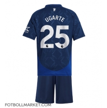 Manchester United Manuel Ugarte #25 Replika Bortatröja Barn 2024-25 Kortärmad (+ byxor)