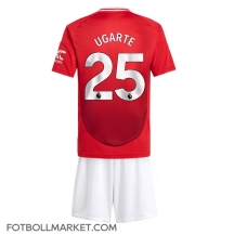 Manchester United Manuel Ugarte #25 Replika Hemmatröja Barn 2024-25 Kortärmad (+ byxor)