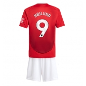 Manchester United Rasmus Hojlund #9 Replika Hemmatröja Barn 2024-25 Kortärmad (+ byxor)