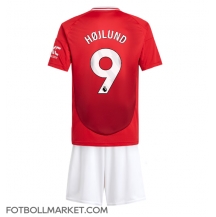 Manchester United Rasmus Hojlund #9 Replika Hemmatröja Barn 2024-25 Kortärmad (+ byxor)