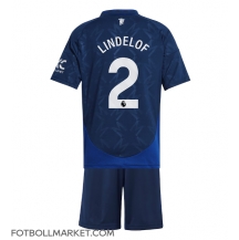 Manchester United Victor Lindelof #2 Replika Bortatröja Barn 2024-25 Kortärmad (+ byxor)