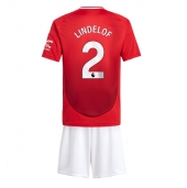 Manchester United Victor Lindelof #2 Replika Hemmatröja Barn 2024-25 Kortärmad (+ byxor)