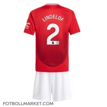 Manchester United Victor Lindelof #2 Replika Hemmatröja Barn 2024-25 Kortärmad (+ byxor)