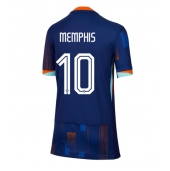 Nederländerna Memphis Depay #10 Replika Bortatröja Dam EM 2024 Kortärmad