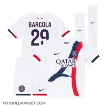 Paris Saint-Germain Bradley Barcola #29 Replika Bortatröja Barn 2024-25 Kortärmad (+ byxor)