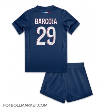 Paris Saint-Germain Bradley Barcola #29 Replika Hemmatröja Barn 2024-25 Kortärmad (+ byxor)