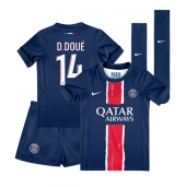 Paris Saint-Germain Desire Doue #14 Replika Hemmatröja Barn 2024-25 Kortärmad (+ byxor)