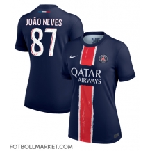 Paris Saint-Germain Joao Neves #87 Replika Hemmatröja Dam 2024-25 Kortärmad