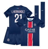 Paris Saint-Germain Lucas Hernandez #21 Replika Hemmatröja Barn 2024-25 Kortärmad (+ byxor)