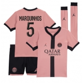 Paris Saint-Germain Marquinhos #5 Replika Tredjetröja Barn 2024-25 Kortärmad (+ byxor)