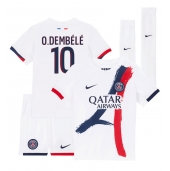 Paris Saint-Germain Ousmane Dembele #10 Replika Bortatröja Barn 2024-25 Kortärmad (+ byxor)