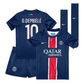 Paris Saint-Germain Ousmane Dembele #10 Replika Hemmatröja Barn 2024-25 Kortärmad (+ byxor)