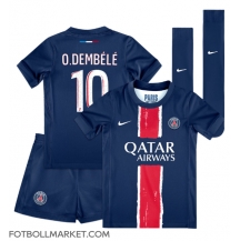 Paris Saint-Germain Ousmane Dembele #10 Replika Hemmatröja Barn 2024-25 Kortärmad (+ byxor)