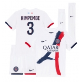 Paris Saint-Germain Presnel Kimpembe #3 Replika Bortatröja Barn 2024-25 Kortärmad (+ byxor)