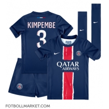 Paris Saint-Germain Presnel Kimpembe #3 Replika Hemmatröja Barn 2024-25 Kortärmad (+ byxor)