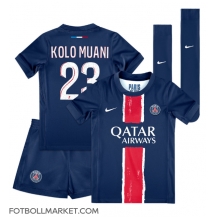 Paris Saint-Germain Randal Kolo Muani #23 Replika Hemmatröja Barn 2024-25 Kortärmad (+ byxor)