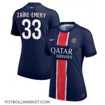 Paris Saint-Germain Warren Zaire-Emery #33 Replika Hemmatröja Dam 2024-25 Kortärmad