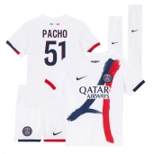 Paris Saint-Germain Willian Pacho #51 Replika Bortatröja Barn 2024-25 Kortärmad (+ byxor)