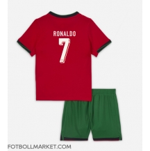 Portugal Cristiano Ronaldo #7 Replika Hemmatröja Barn EM 2024 Kortärmad (+ byxor)