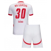 RB Leipzig Benjamin Sesko #30 Replika Hemmatröja Barn 2024-25 Kortärmad (+ byxor)