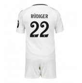 Real Madrid Antonio Rudiger #22 Replika Hemmatröja Barn 2024-25 Kortärmad (+ byxor)