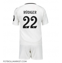 Real Madrid Antonio Rudiger #22 Replika Hemmatröja Barn 2024-25 Kortärmad (+ byxor)